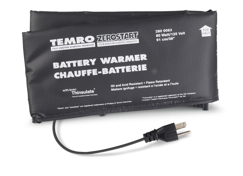Zerostart 2800063 Battery Warmer/Blanket, 80W, 36-in P8K2
