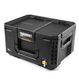 StackTech Middle Portable Modular Plastic/Metal Tool Box with Inner Tray, IP65-Rated, Black T1P4 - product image 1