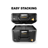 StackTech Middle Portable Modular Plastic/Metal Tool Box with Inner Tray, IP65-Rated, Black T1P4 - product image 3