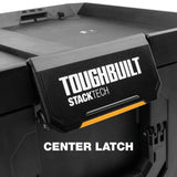 StackTech Middle Portable Modular Plastic/Metal Tool Box with Inner Tray, IP65-Rated, Black T1P4 - product image 6