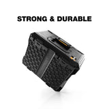 StackTech Middle Portable Modular Plastic/Metal Tool Box with Inner Tray, IP65-Rated, Black T1P4 - product image 8