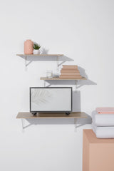 type A Floating Wall Shelf Board, Oak Sonoma Finish, 12 x 24-in L6L2 - product image 6