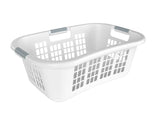 type A Hip Hugging Laundry Basket, Standard, White T2I6 - product image 1