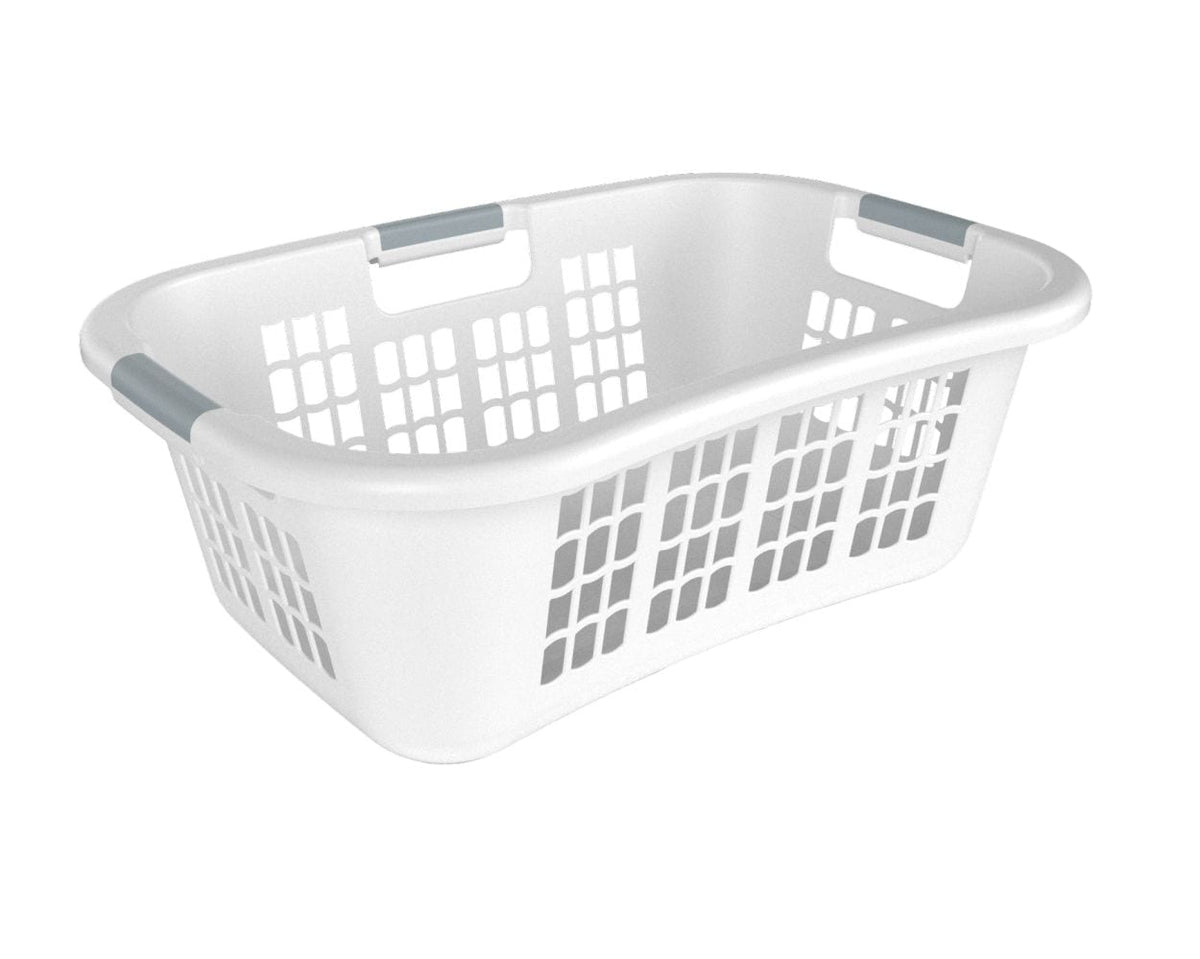 type A Hip Hugging Laundry Basket, Standard, White T2I6 - product image 1