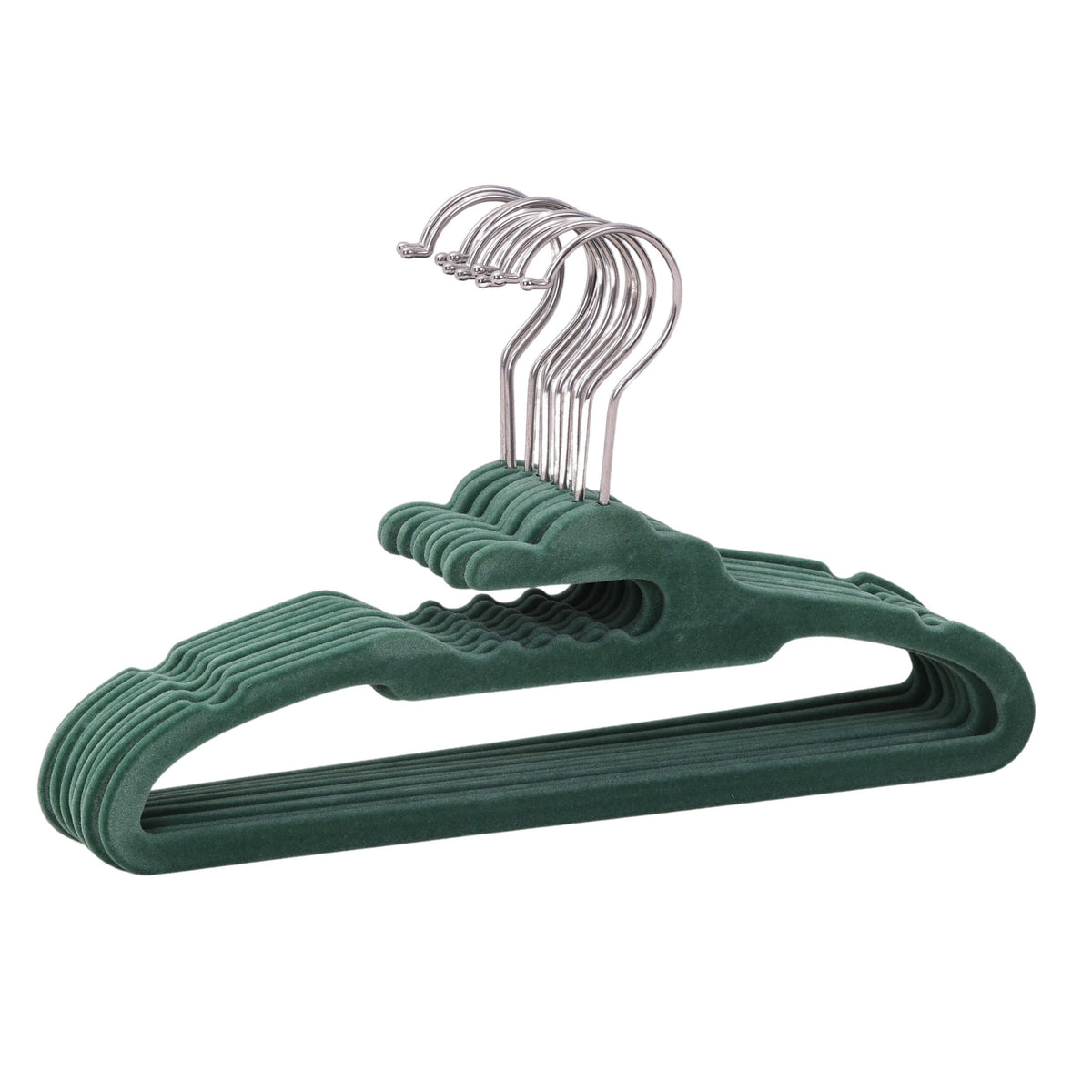 type A Kids' Non-Slip Slim Swivel Hanger, Smoked Pine, 10-pk E9J3 - product image 1