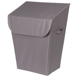 type A Laundry Hamper with Lid, 19.3 W x 12 D x 24-in H, Grey S2N4 - product image 1