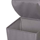 type A Laundry Hamper with Lid, 19.3 W x 12 D x 24-in H, Grey S2N4 - product image 3