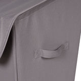 type A Laundry Hamper with Lid, 19.3 W x 12 D x 24-in H, Grey S2N4 - product image 4