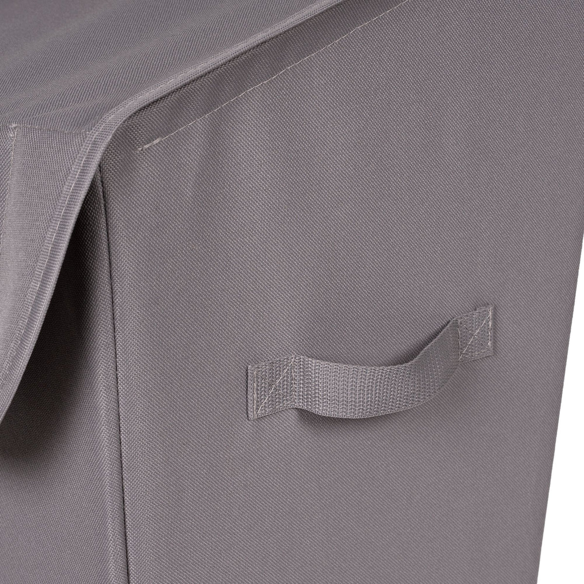 type A Laundry Hamper with Lid, 19.3 W x 12 D x 24-in H, Grey S2N4 - product image 4