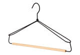 type A Metal Wire Hanger with Wooden Bar, 3-pk L1B0 - product image 1