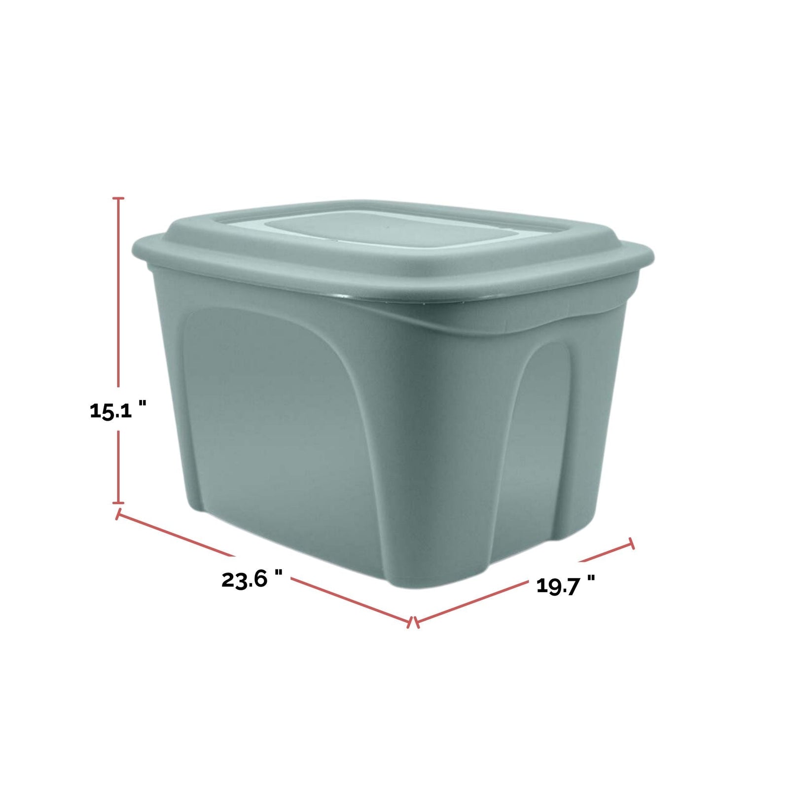 Type A Nesting Tote, 72-L, Moss Green S9W7 - product image 2
