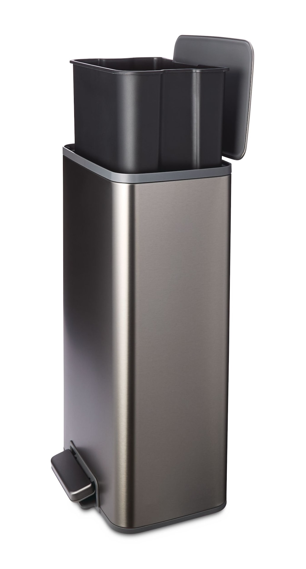 type A Wide Stainless Steel Rectangular Step Garbage Can with Slow Close Lid, 30-L S2L6 - product image 8