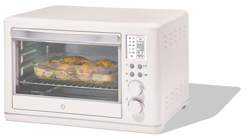 Digital Multi-Functional Air Fryer Toaster Oven with 11 Pre-Set Functions, Shortbread, 6-Slices J2F1