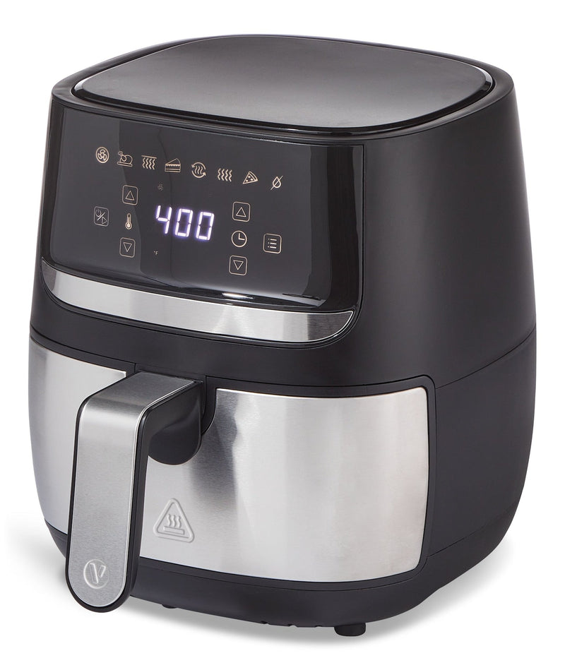 Stainless Steel Non-Stick Air Fryer, 4-qt O9V1