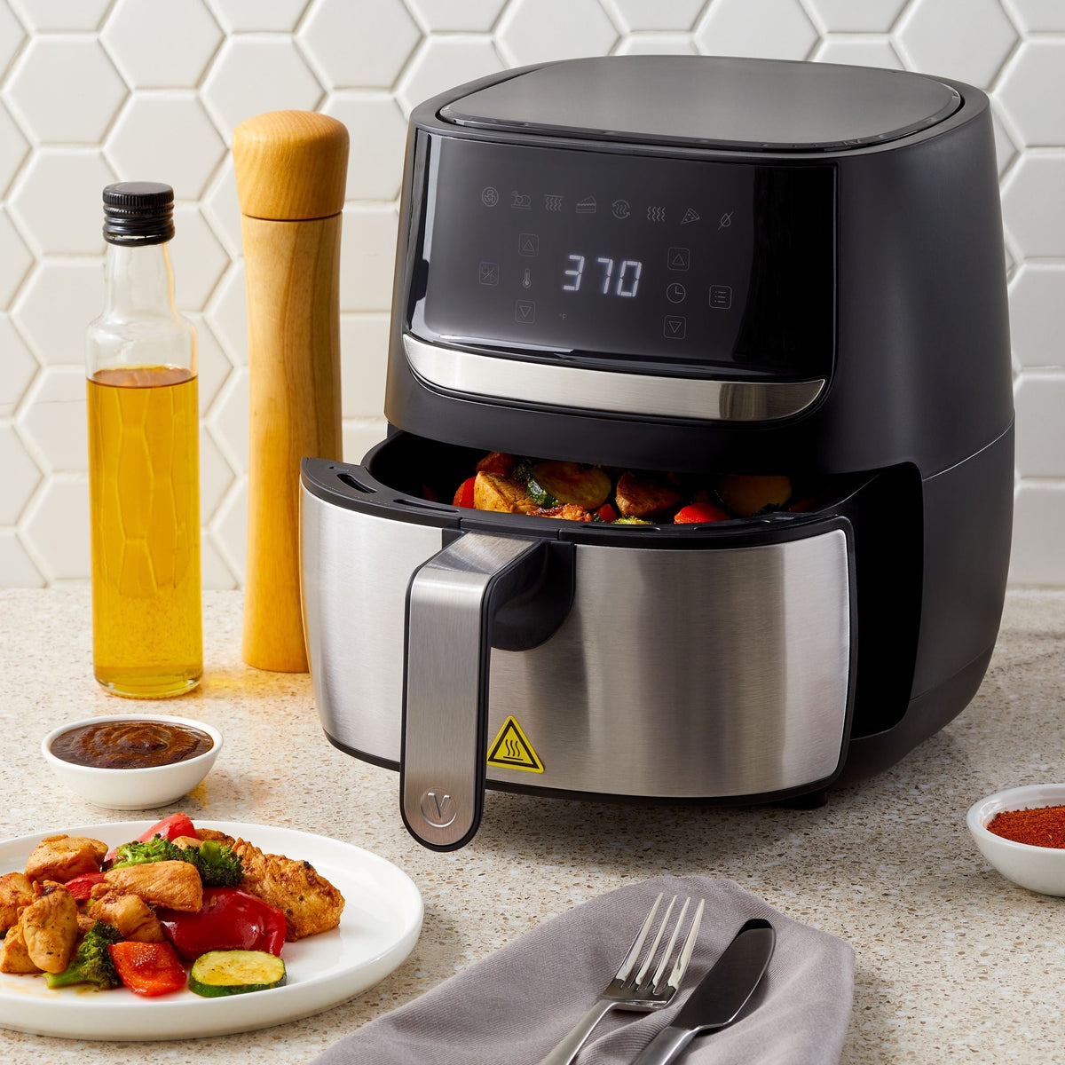 Stainless Steel Non-Stick Air Fryer, 4-qt O9V1 - product image 5