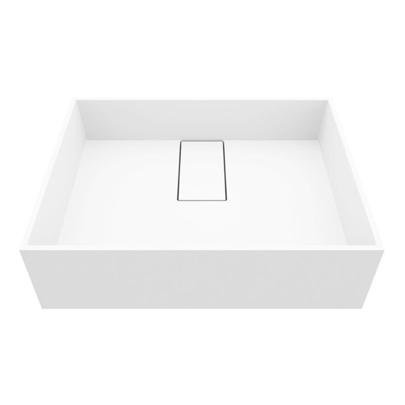 Bryant MatteStone 17x13-in Deep White Bathroom Sink/Basin with Rectangular Vessel G5G4