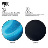 Glass Rectangular Vessel Bathroom Sink/Basin, Turquoise V1X3 - product image 5