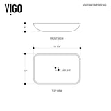 Glass Rectangular Vessel Bathroom Sink/Basin, Turquoise V1X3 - product image 6
