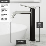 Glass Turquoise Water Bathroom Sink/Basin Set with Lexington Faucet and Rectangular Vessel D5Y6 - product image 3