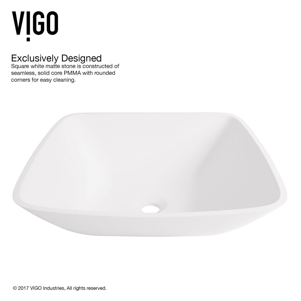 Hyacinth Matte Stone Round Vessel Bathroom Sink/Basin, Handpolished Construction, White P2Z9 - product image 1