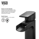 Montauk MatteStone White Bathroom Sink/Basin Set with Amada Faucet and Rectangular Composite Vessel W2G9 - product image 4
