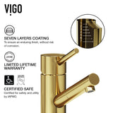 Noma Single Handle Single Hole Bathroom Sink Faucet, WaterSense Certified, Matte Gold F4K6 - product image 6