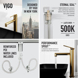 Sottile MatteShell Matte Black Bathroom Sink/Basin Set with Sterling Faucet and Glass Rectangular Vessel C3B4 - product image 6
