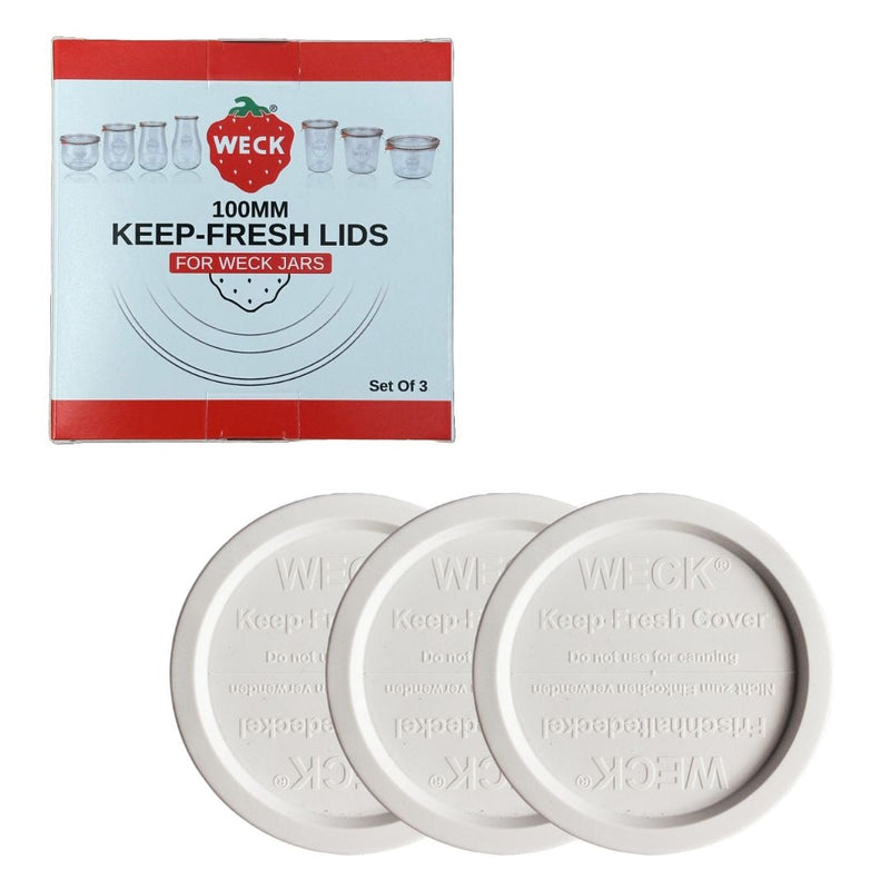 100mm Keep Fresh Lids for Jars, BPA-Free, 3-pk P3H0