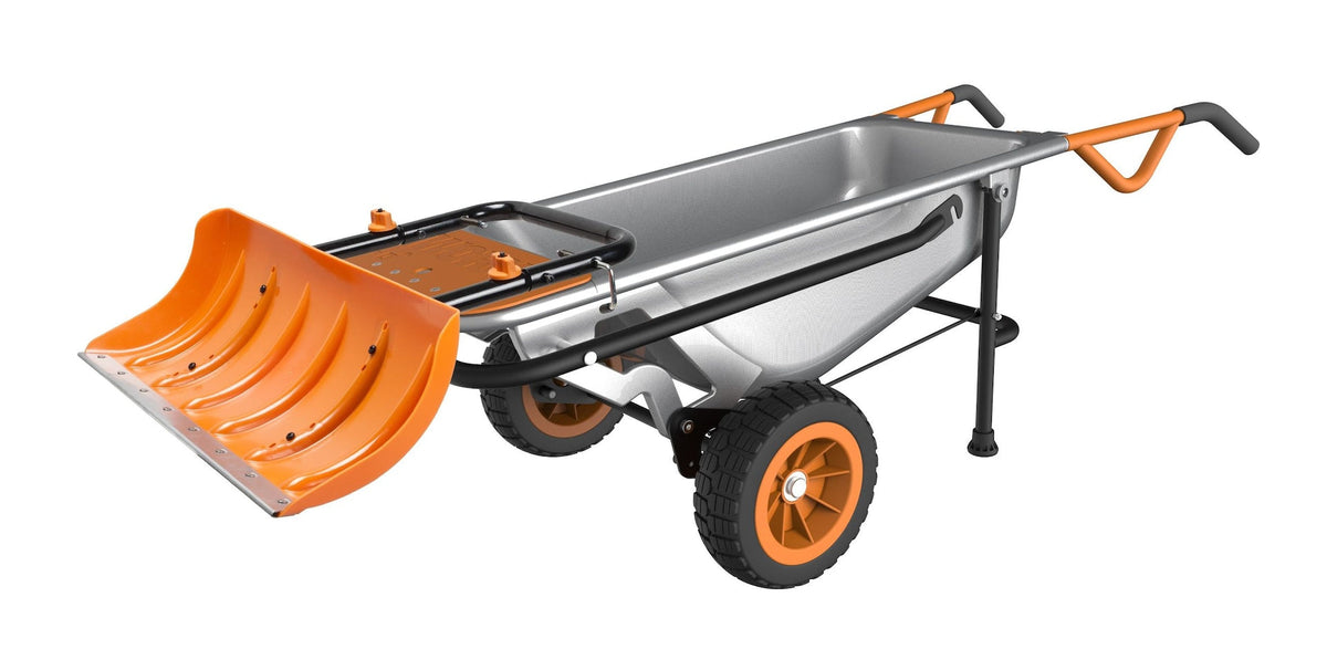 Snow Plow Attachment for Aerocart, features Galvanized Steel Wear Strip F1I0 - product image 2