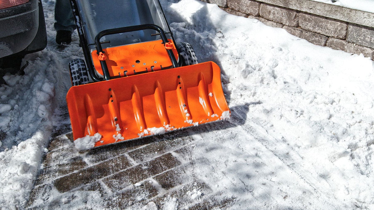 Snow Plow Attachment for Aerocart, features Galvanized Steel Wear Strip F1I0 - product image 3