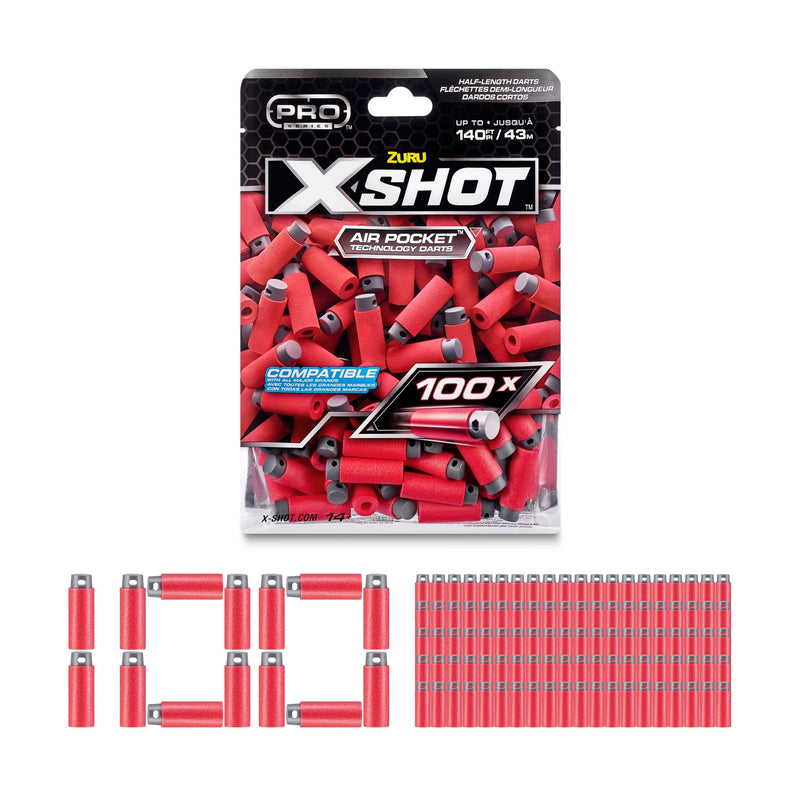 Pro Series Half-Length Darts Refills Foil Bag, 100-pk, Ages 8+ F0B3