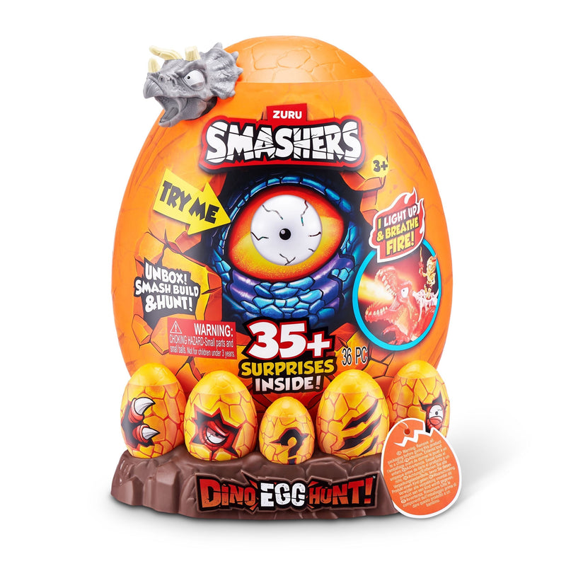 Smashers Dino Egg Hunt Mystery Playset Capsule for Ages 3+, Assorted Figures A2N5